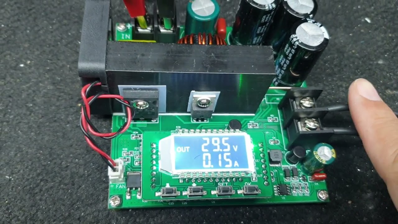 ทดสอบ DC Boost Module ราคา 450 บ. สเปค 900W 15A ไฟเข้า 8-60V ไฟออก 10-120V