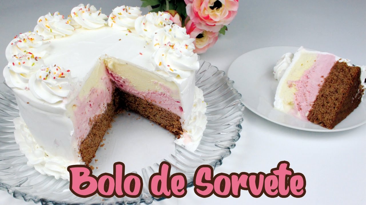 Bolo de Sorvete Napolitano | Como Fazer Bolo de Sorvete Napolitano | Cakepedia