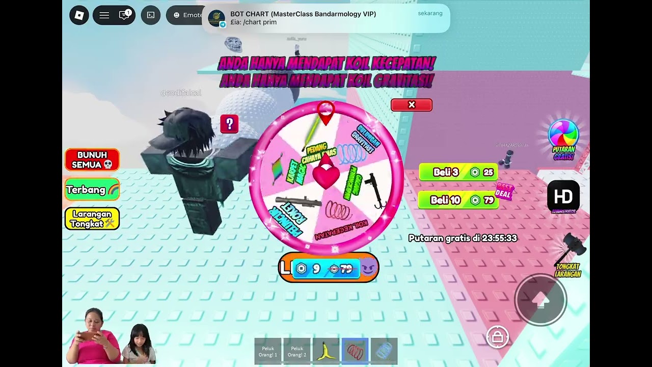 SALLY GENDONG TANTE IYA BIAR MENAH KARPET AJAIB DI HUG TOWER #roblox  😱😱😱
