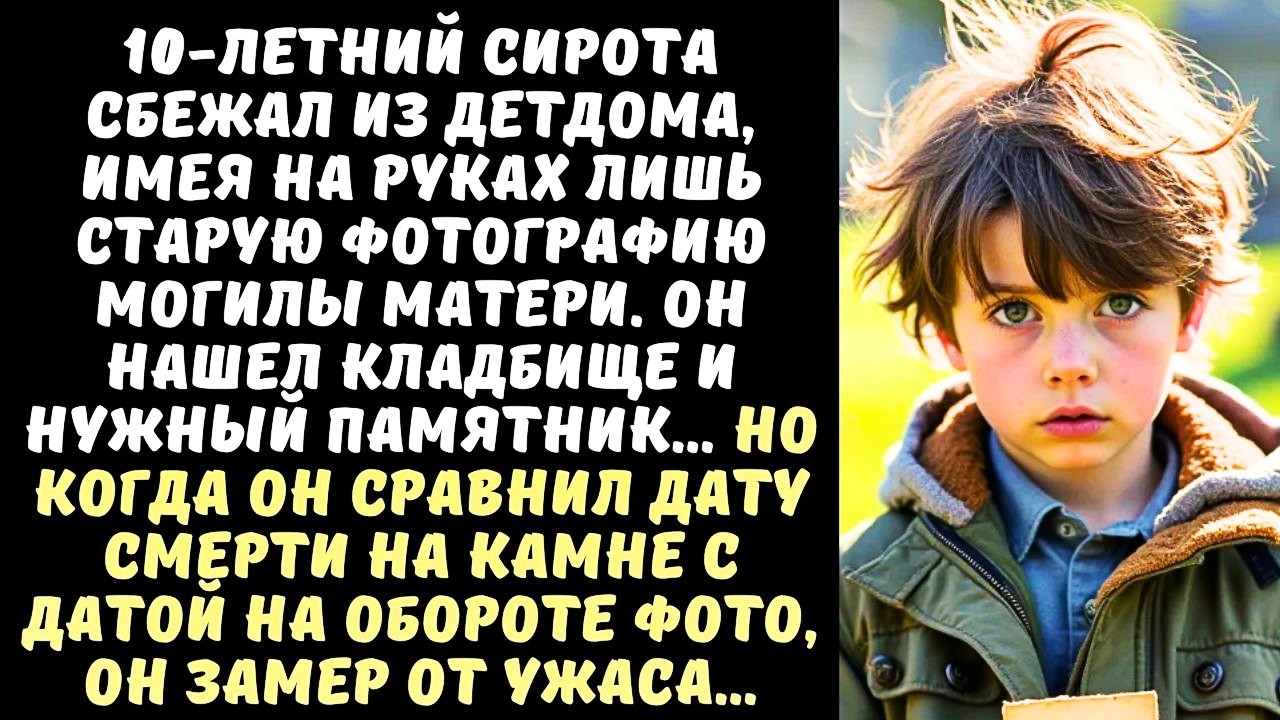 Мальчик-СИРОТА сбежал из приюта, чтобы найти МОГИЛУ матери... А когда он увидел ДАТУ...