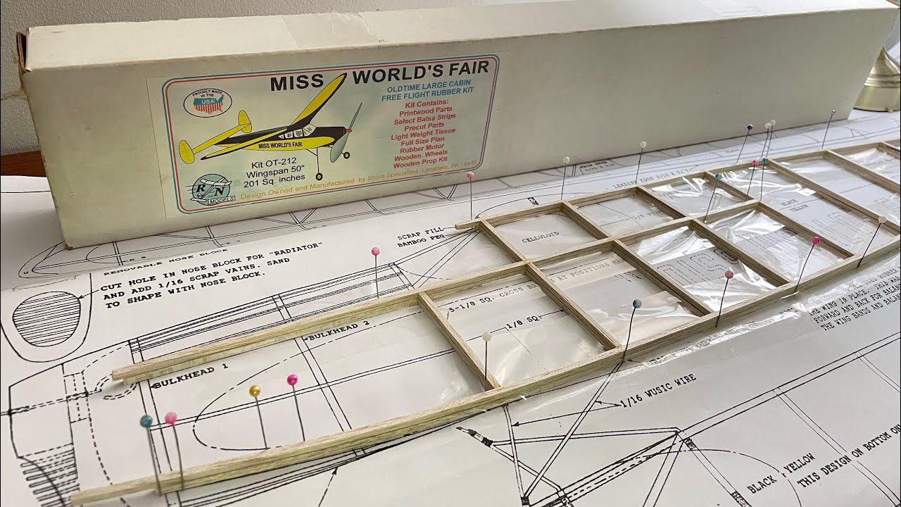 1939  Miss World’s Fair 50” - Parte 1 - Free Flight Rubber 