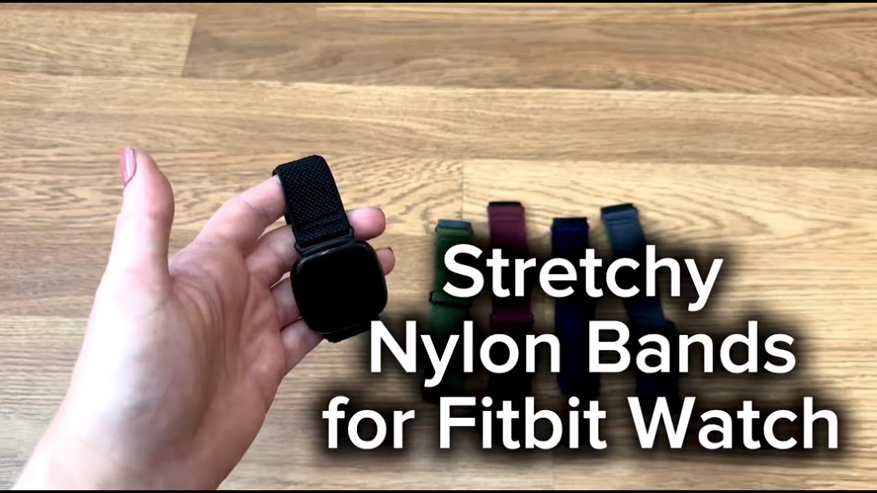 Stretchy nylon bands for Fitbit watch