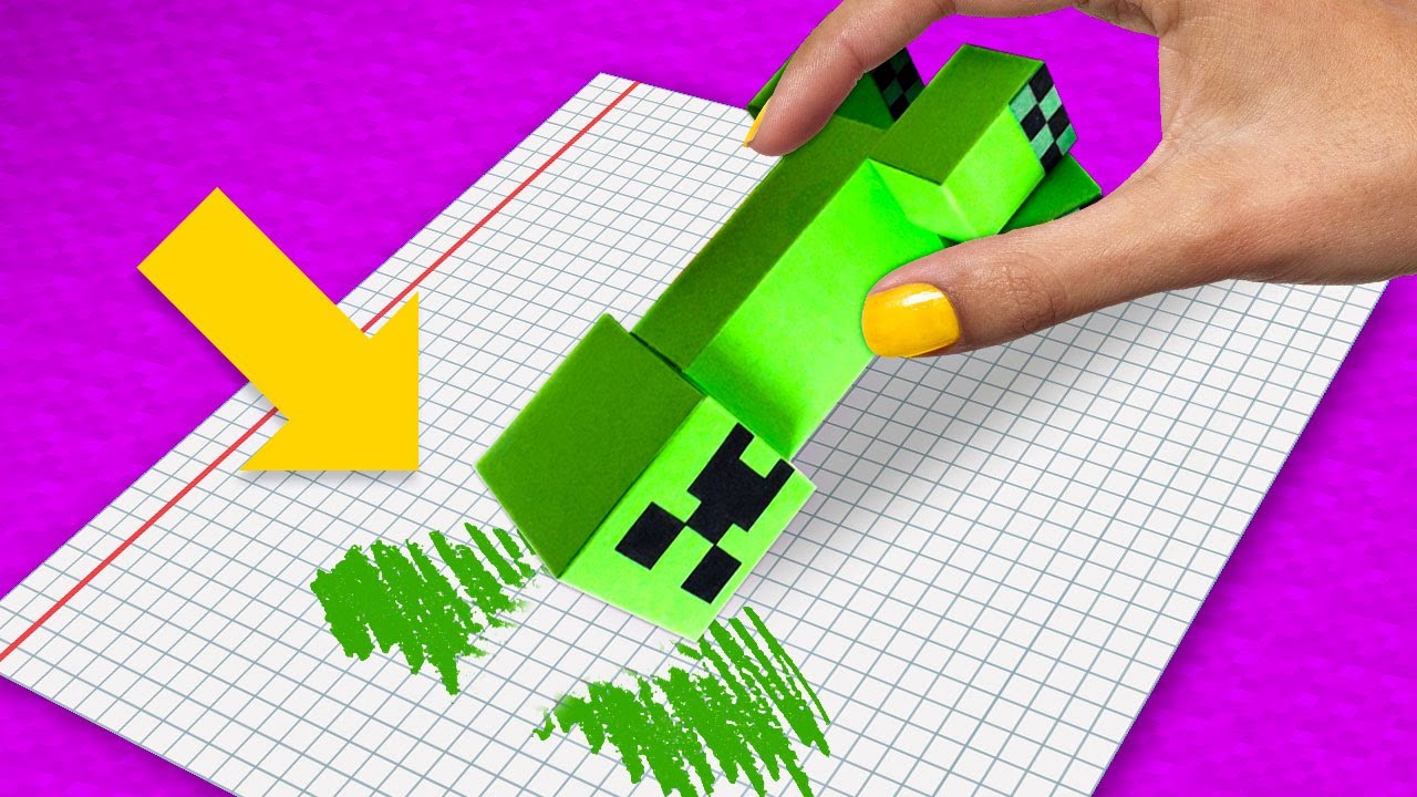 Crazy Minecraft DIY Arts & Crafts!