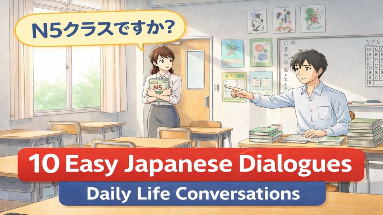 10 Easy Japanese Dialogues (N5–N4 Level) for Daily Life Conversations