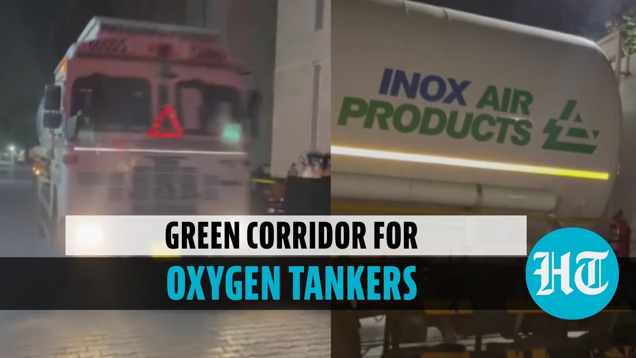 Watch: Delhi police help two oxygen tankers reach Covid hospital, saves lives
