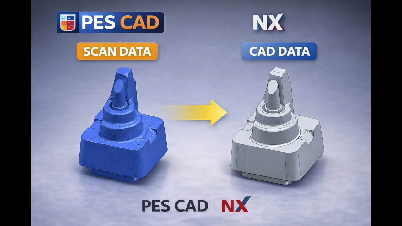 SCAN DATA to CAD DATA in NX | Reverse Engineering | PES CAD