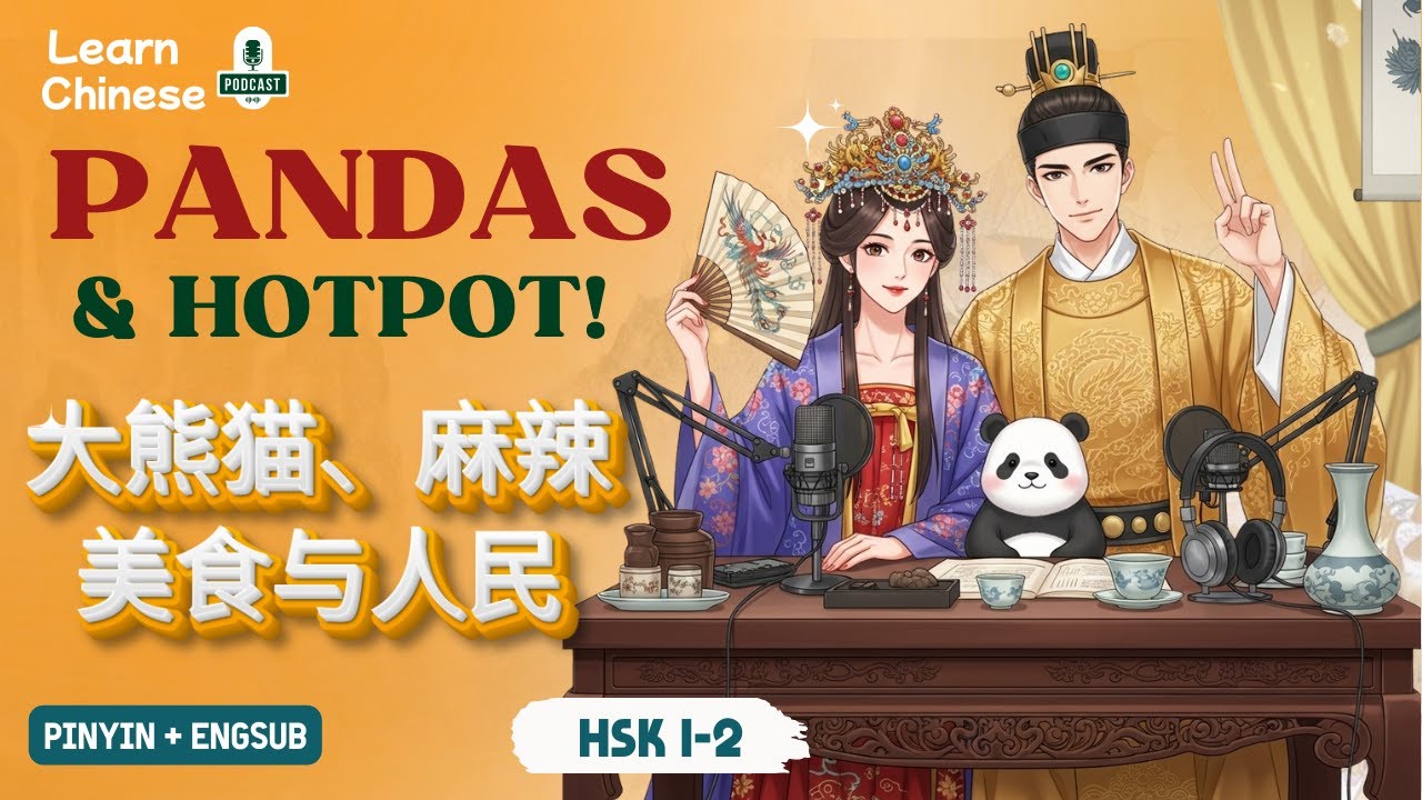 HSK 1-2 | Сычуань: Панды, острая еда и люди – 四川：大熊猫、麻辣美食与人民 | Практика аудирования китайского языка