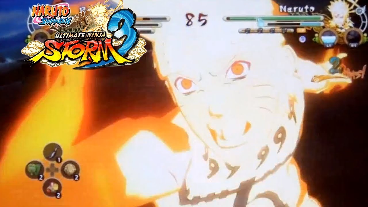 Naruto Shippuden: Ultimate Ninja Storm 3: EMS Sasuke vs KCM Naruto (Planetary Rasengan )