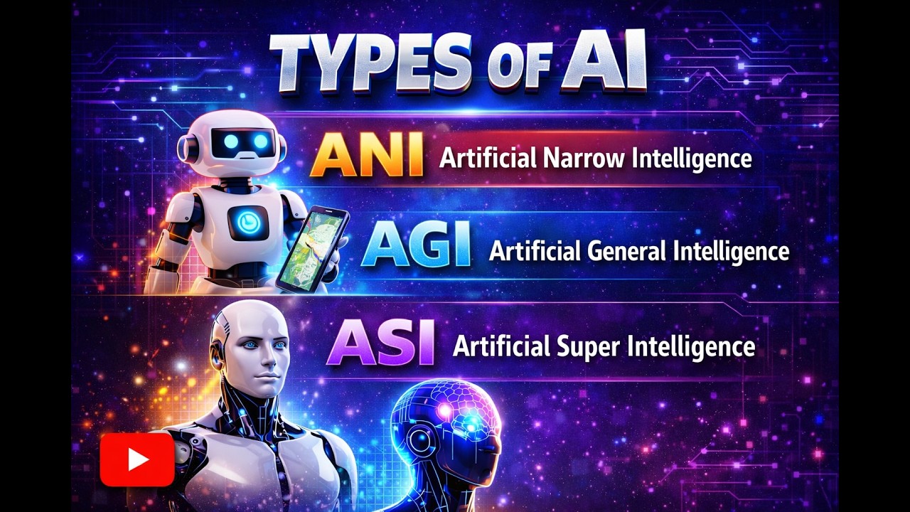 Types of AI | ANI, AGI,ASI | Tech Video 3