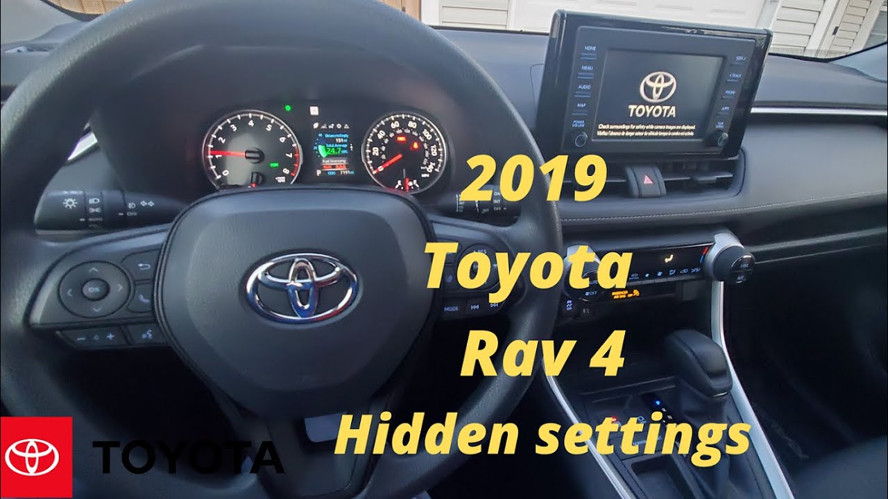 Скрытые настройки Toyota Rav 4 2019 года