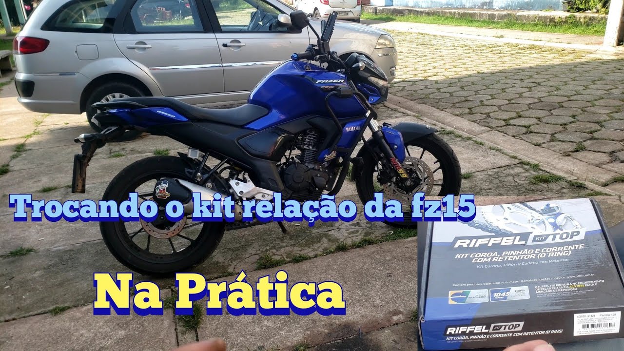 trocando o kit relação da fz15 pt.2