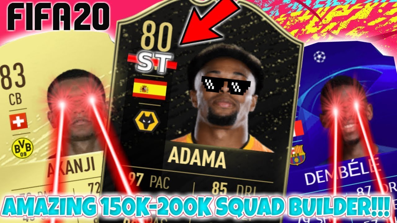 AMAZING 150K-200K HYBRID SQUAD BUILDER!!! | FIFA 20 SQUAD BUILDER