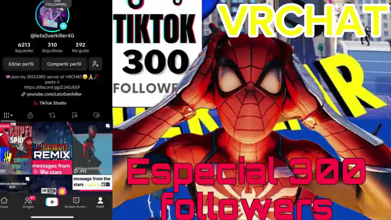 Especial 300 followers on tiktok | Spider-lair swinging video