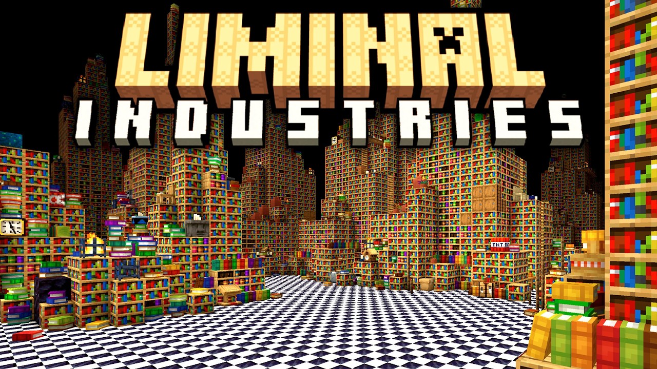 Minecraft Liminal Industries | ВХОД В БЕСКОНЕЧНУЮ БИБЛИОТЕКУ! #3 [Модифицированное выживание с за...