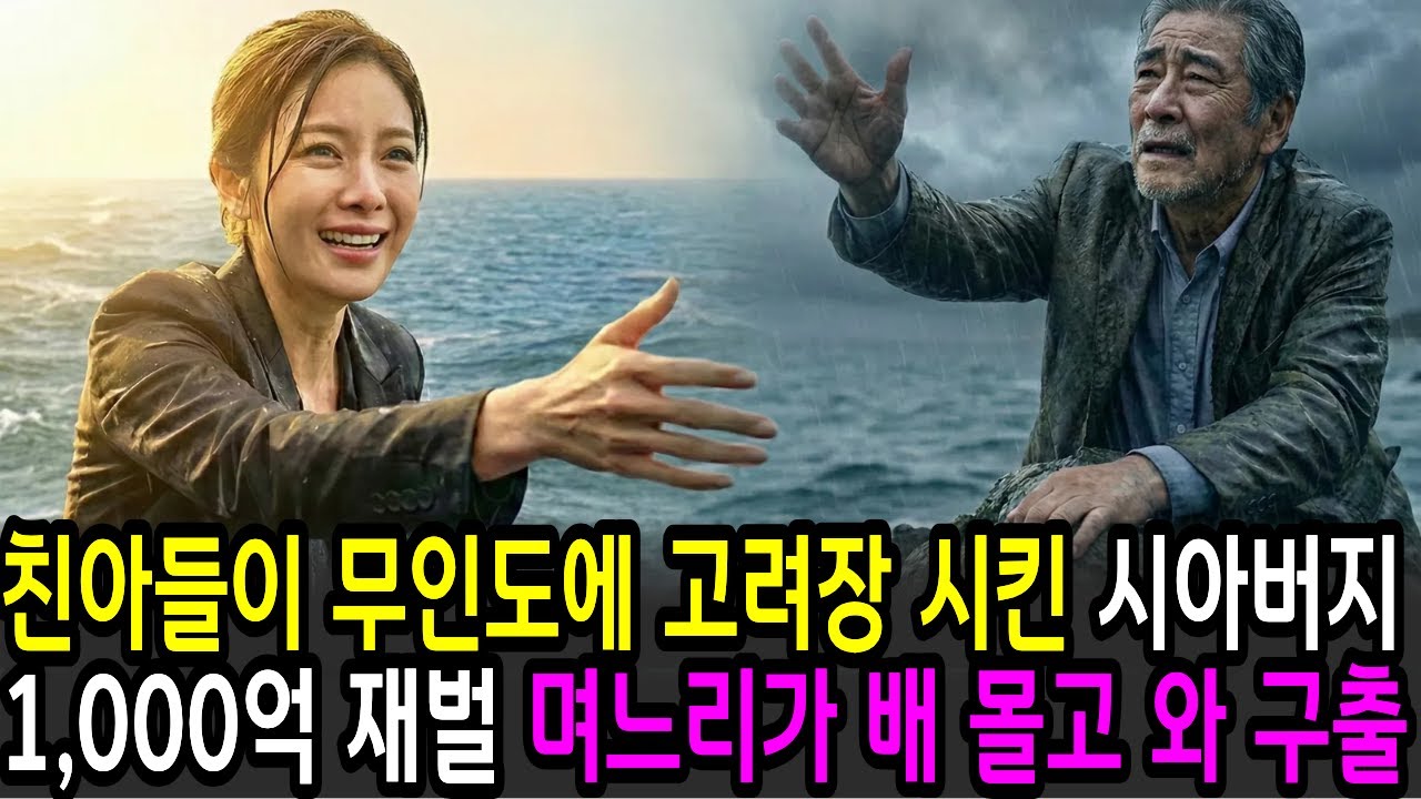 만삭 며느리 내쫓으며 1,000억 땅문서 몰래 쥐어준 시아버지, 15년뒤 친아들이 무인도에 고려장 시키자 며느리가 요트 몰고와 구출한 사연