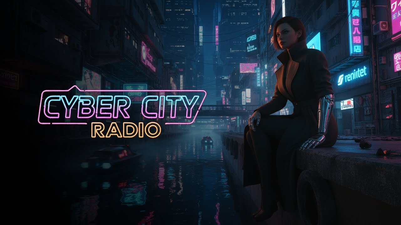 No Ads | Darksynth - Neon Wasteland Chronicles - Cyber City Radio