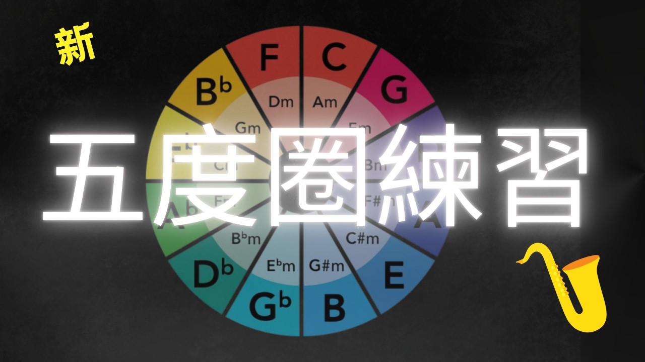 從一個音到五個音！五度圈練習法！