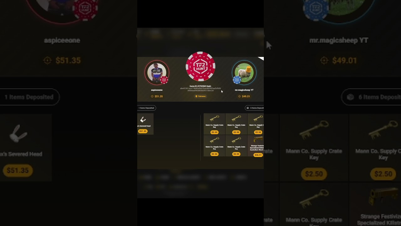 Trying to win skins gambling on TF2Hunt! #teamfortress2 #rustgame #tf2 #playrust #cs2 #csgo