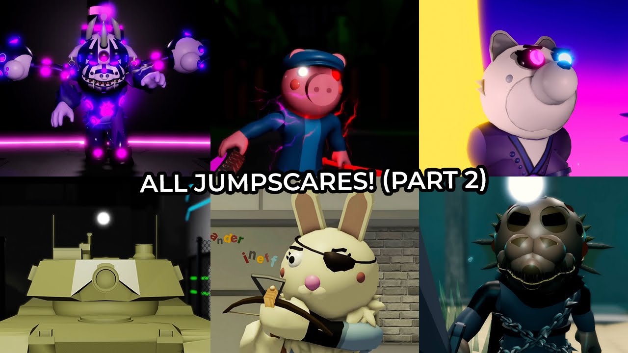 PIGGY: BRANCHED REALITIES ALL DEV SKINS JUMPSCARES AND SHOWCASES! (Part 2)