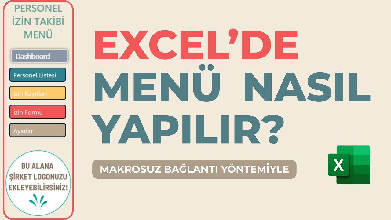 Excel’de Profesyonel Menü Tasarımı | Sayfalar Arası Geçişi Bağlantı Özelliğiyle Yapın