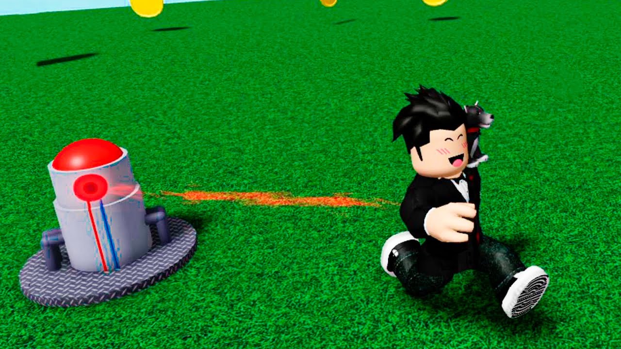 BOT&Atilde;O VERDE QUE SOLTA RAIO LASER | Roblox - Don't Press the Button Ultimate