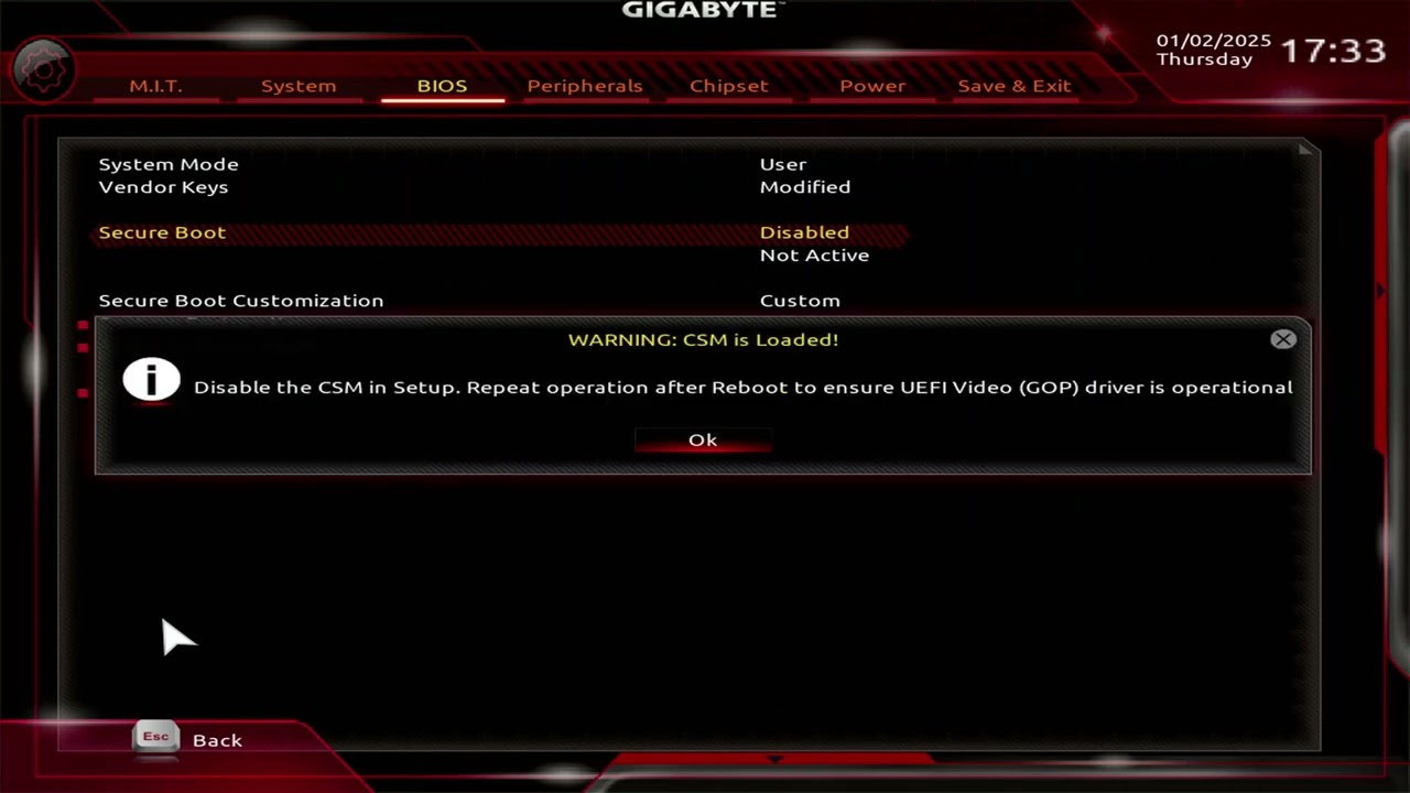 Como Activar Secure Boot Bios Gigabyte | Activar Arranque Seguro en Placa Base Gigabyte