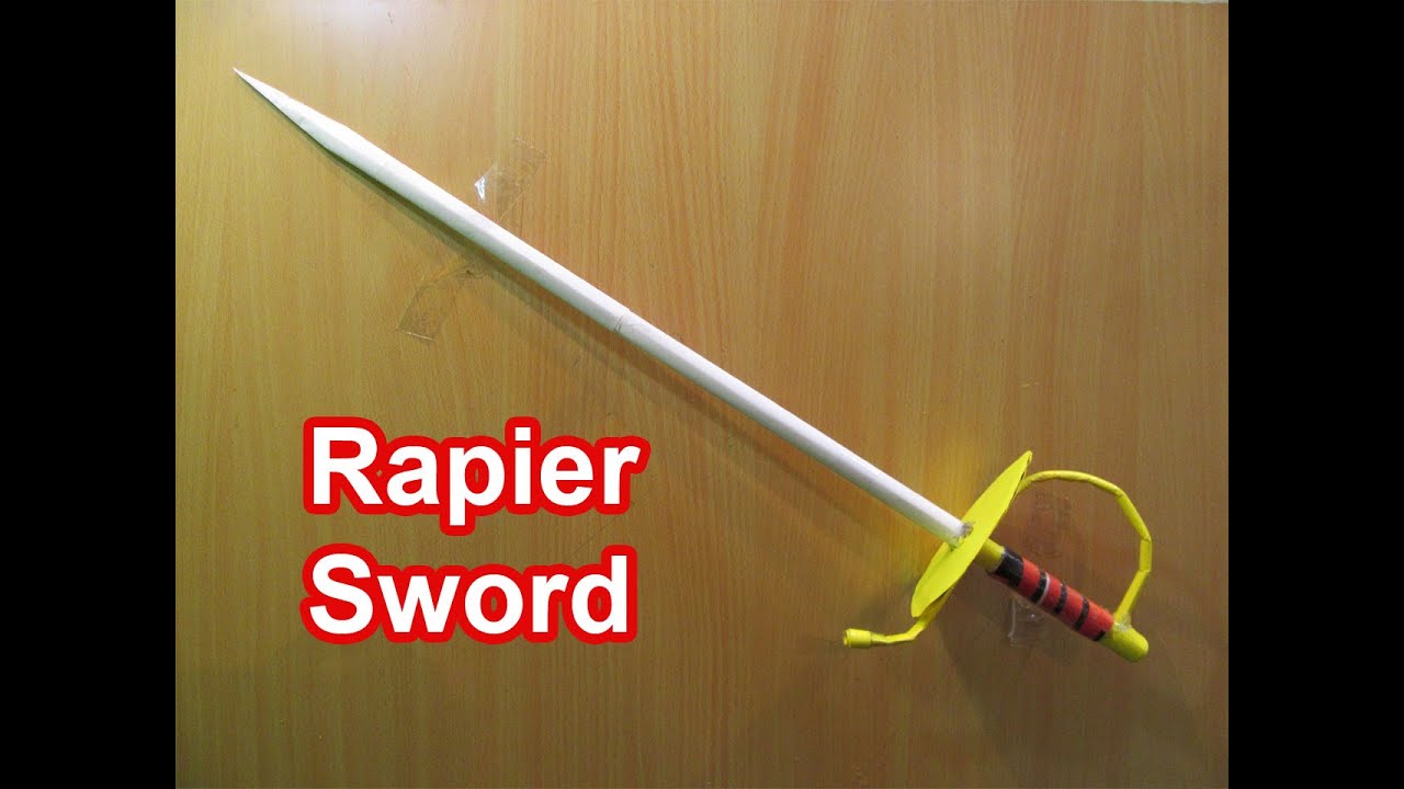 How to Make a Paper Mega Rapier Sword - Easy Tutorials