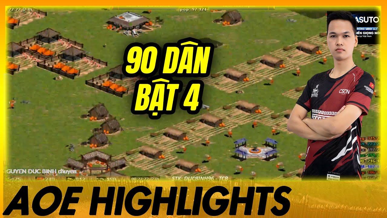 MÃN NHÃN Yamato CHỦ LỰC của Thần Đồng Chim Sẻ Đi Nắng | AoE Highlights #aoe