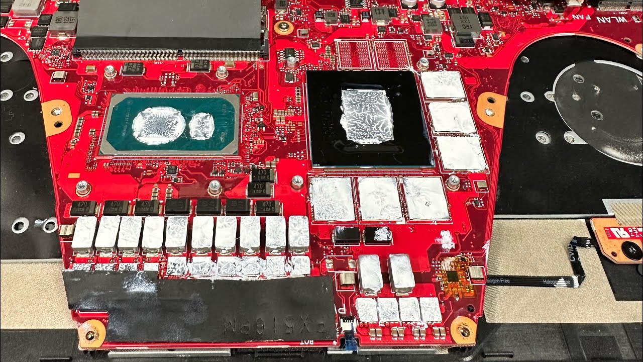 ASUS FX516 не включается. Как сделать профилактику и пролюбить RTX3060.