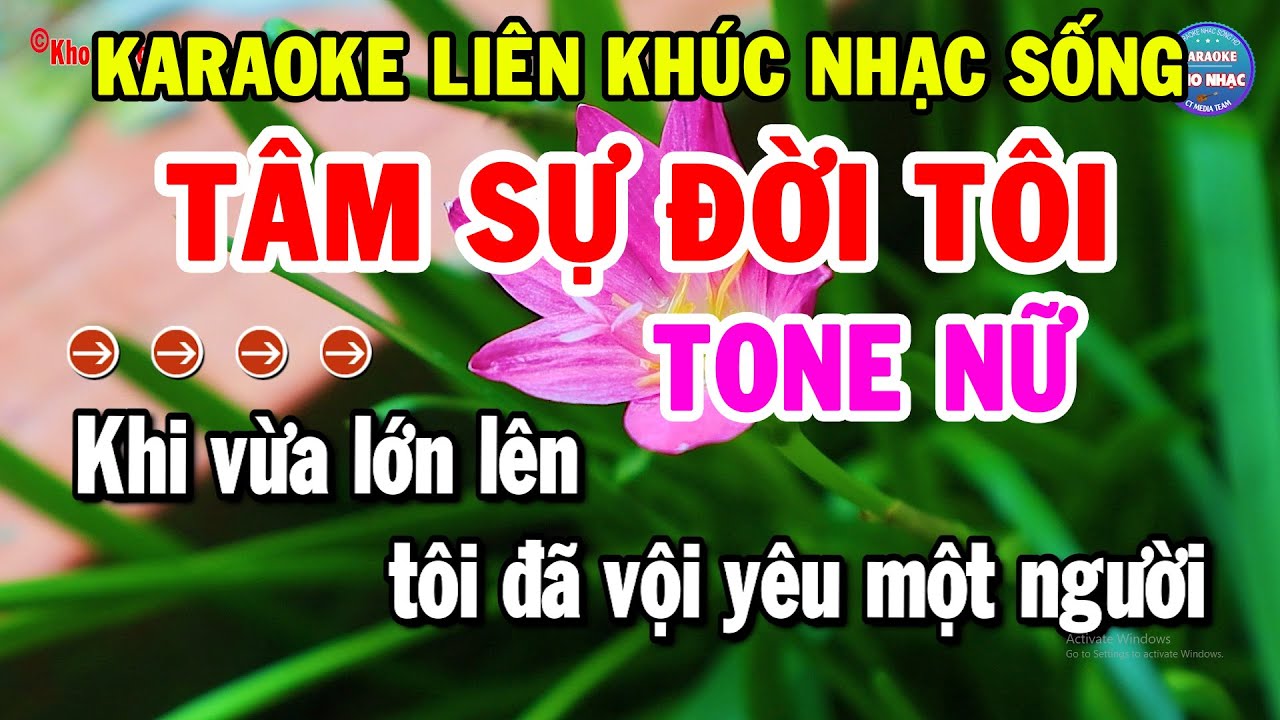 Karaoke Liên Khúc Trữ Tình Tone Nữ Dễ Hát | Nhạc Vàng Bolero Beat Chuẩn 2025 - Tâm Sự Đời Tôi