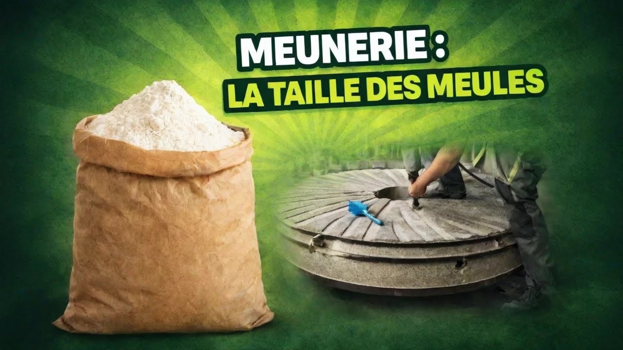 Meunerie : la taille des meules, un savoir-faire presque oublié