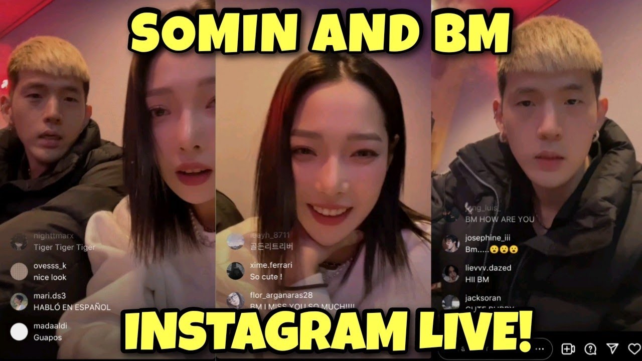 SOMIN AND BM INSTAGRAM LIVE (Jan. 3, 2021)