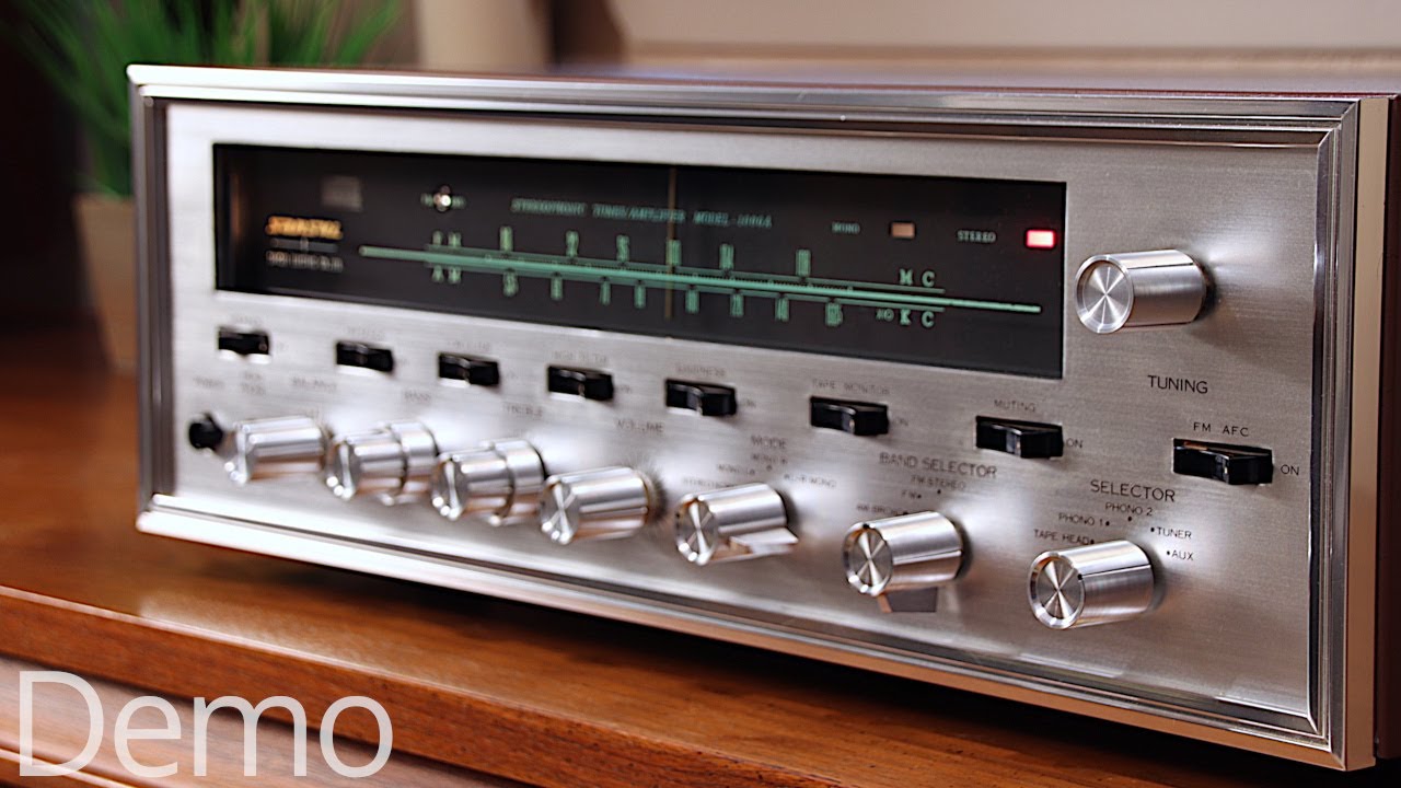 Sansui 1000A Tube Receiver, JBL Lancer 77 Speakers, Vintage Stereo Demo - 