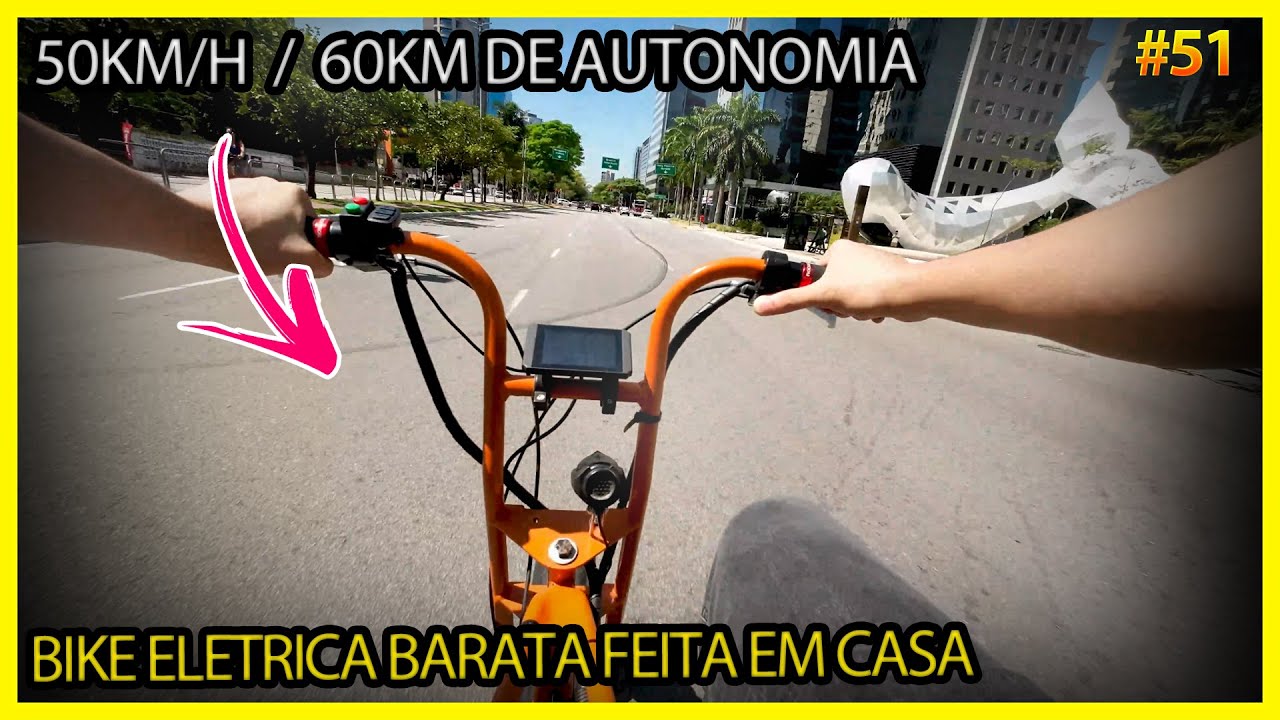 BICICLETA ELÉTRICA CASEIRA, BARATA E FUNCIONAL  [DIY] 