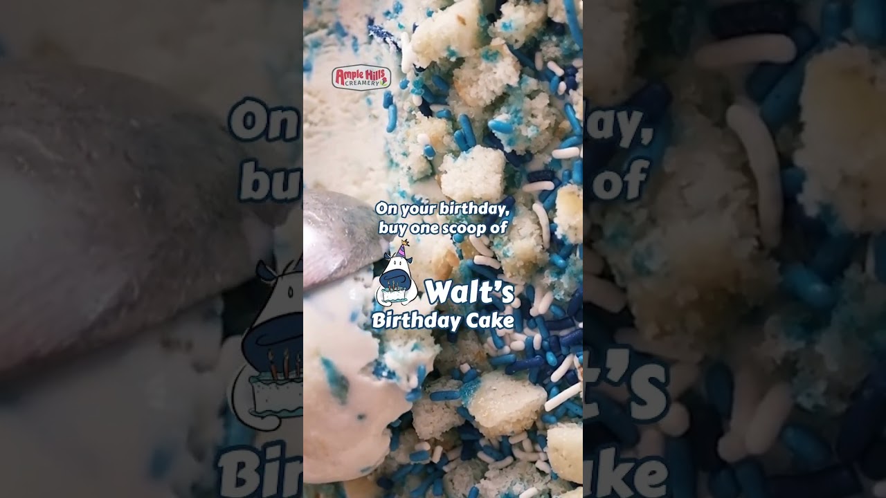 FREE Second Scoop of Birthday Cake Ice Cream