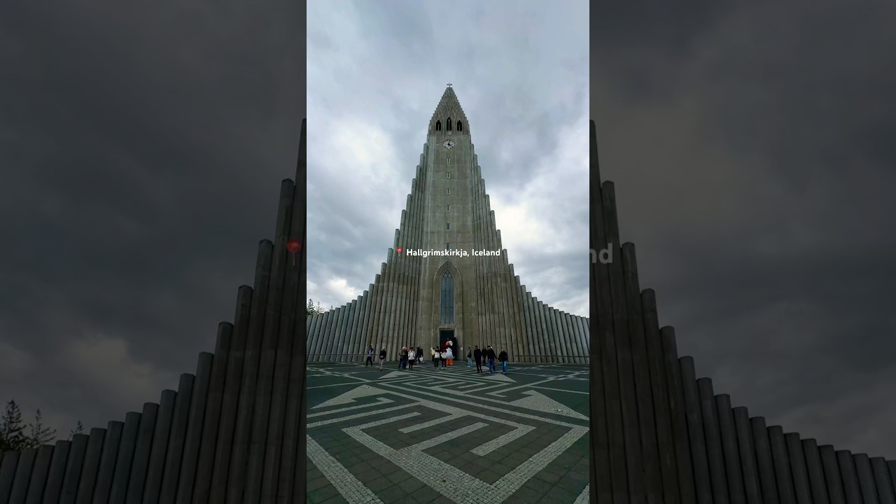 📍 Hallgrimskirkja, Reykjavik, Iceland 🇮🇸 #travel #traveldestinations #iceland #icelandtravel
