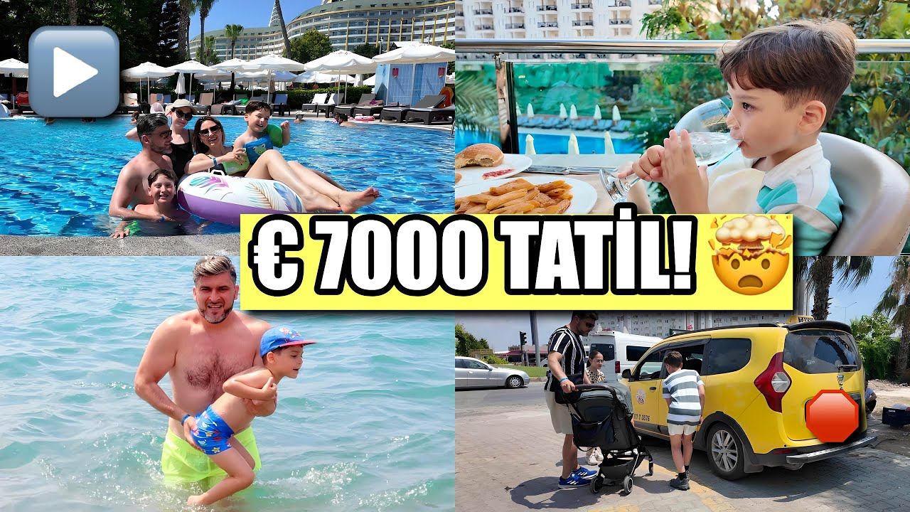 7000 Euroluk Tatil! 🤯 Antalya&rsquo;da Ailece L&uuml;ks Tatil Vlogu