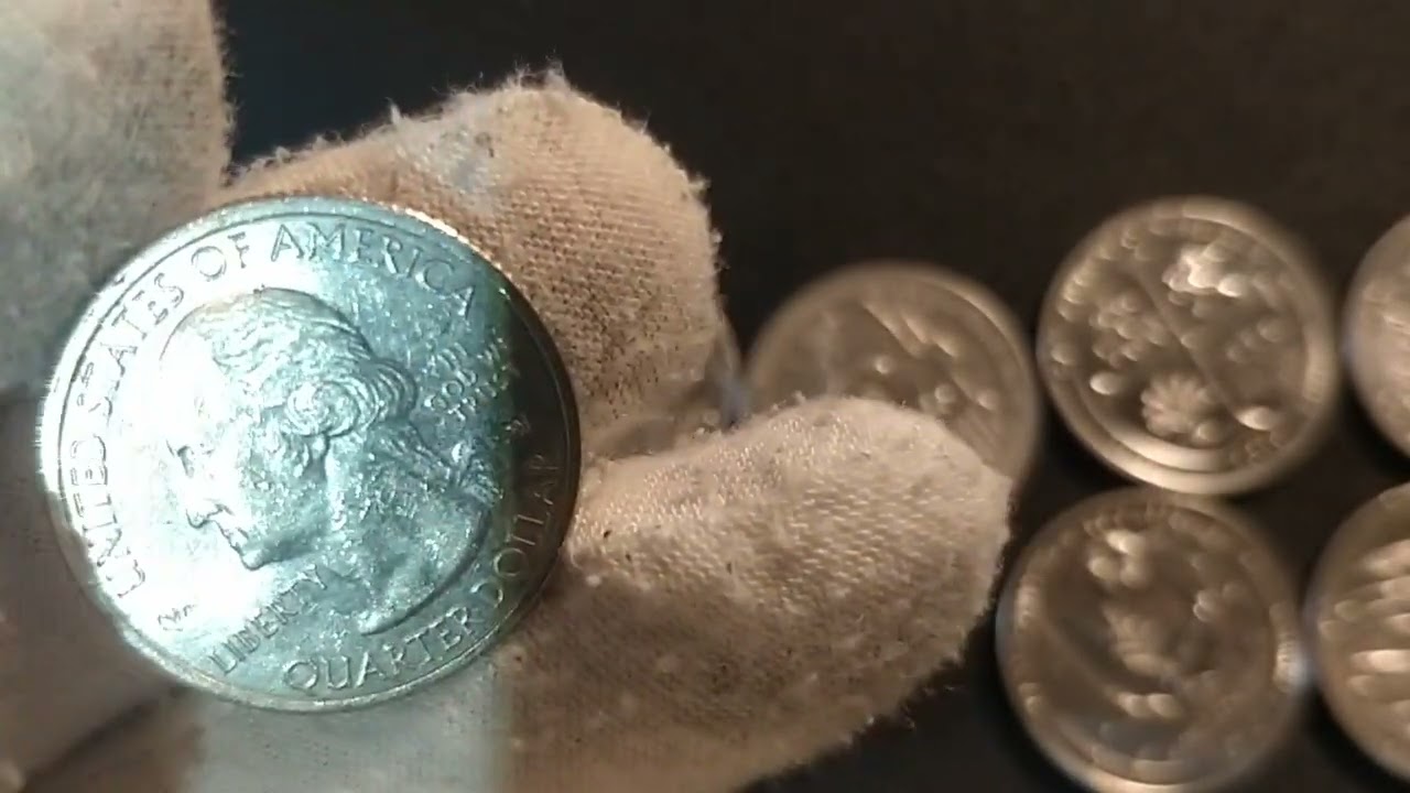 2020 W Marsh- Billings- Rockefeller Quarter 2019 West Point Quarters Challenge Coin Roll Hunting