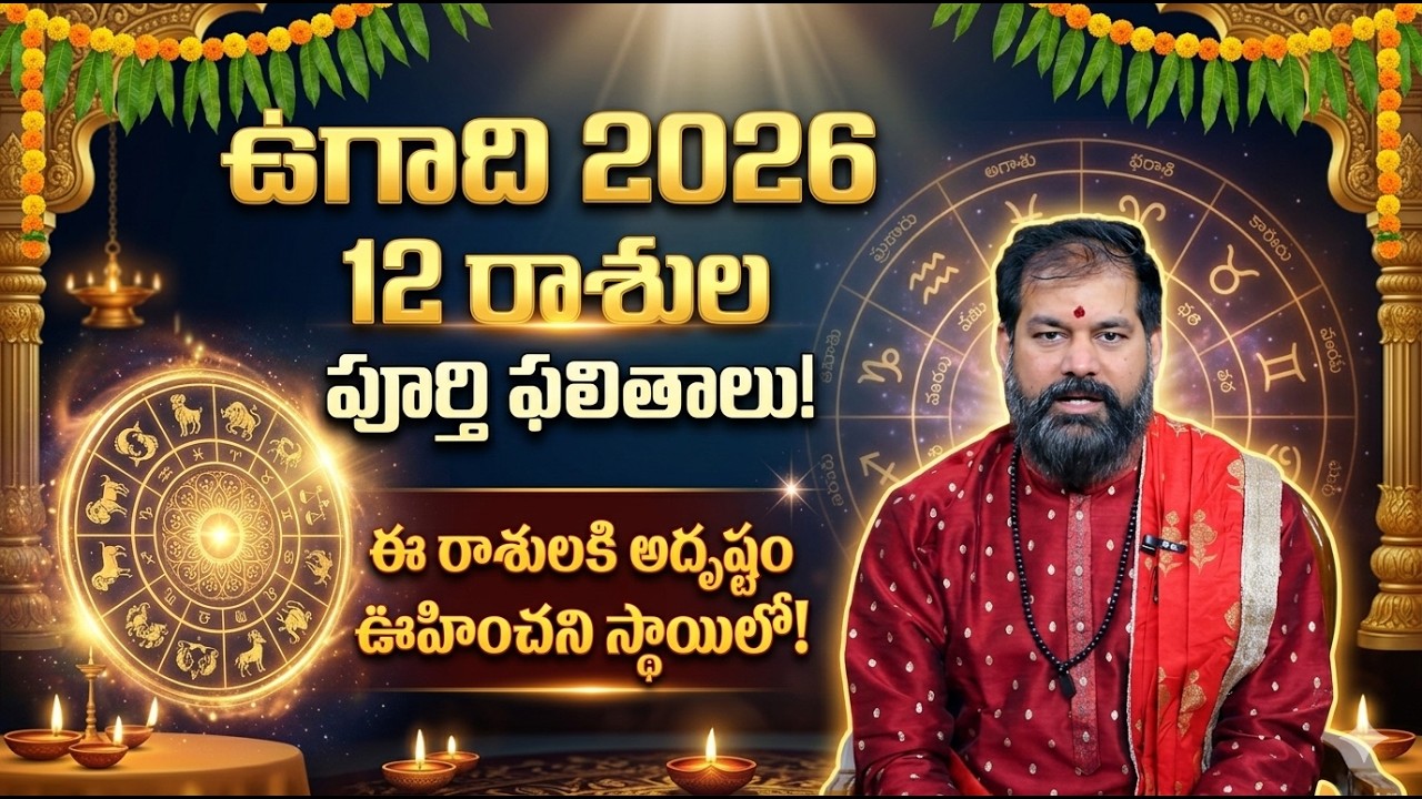 Ugadi 2026 Rasi Phalalu | 12 రాశుల ఫలితాలు 2026 | Telugu Astrology Predictions | Pradeeo Joshi