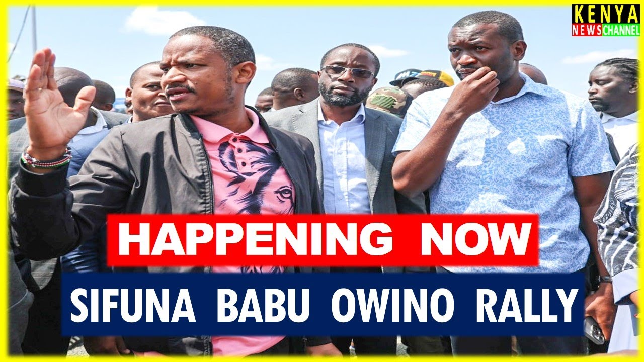 LIVE - Sifuna, Babu Owino, Winnie Odinga & Orengo Linda Mwananchi Tour in Kitengela Kajiado
