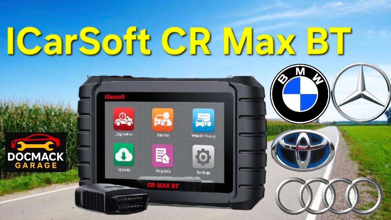 ICarsoft CR Max BT OBD 2 Scan Tool Review - Works on 58 car brands - OE Level Coding Bi-directional 
