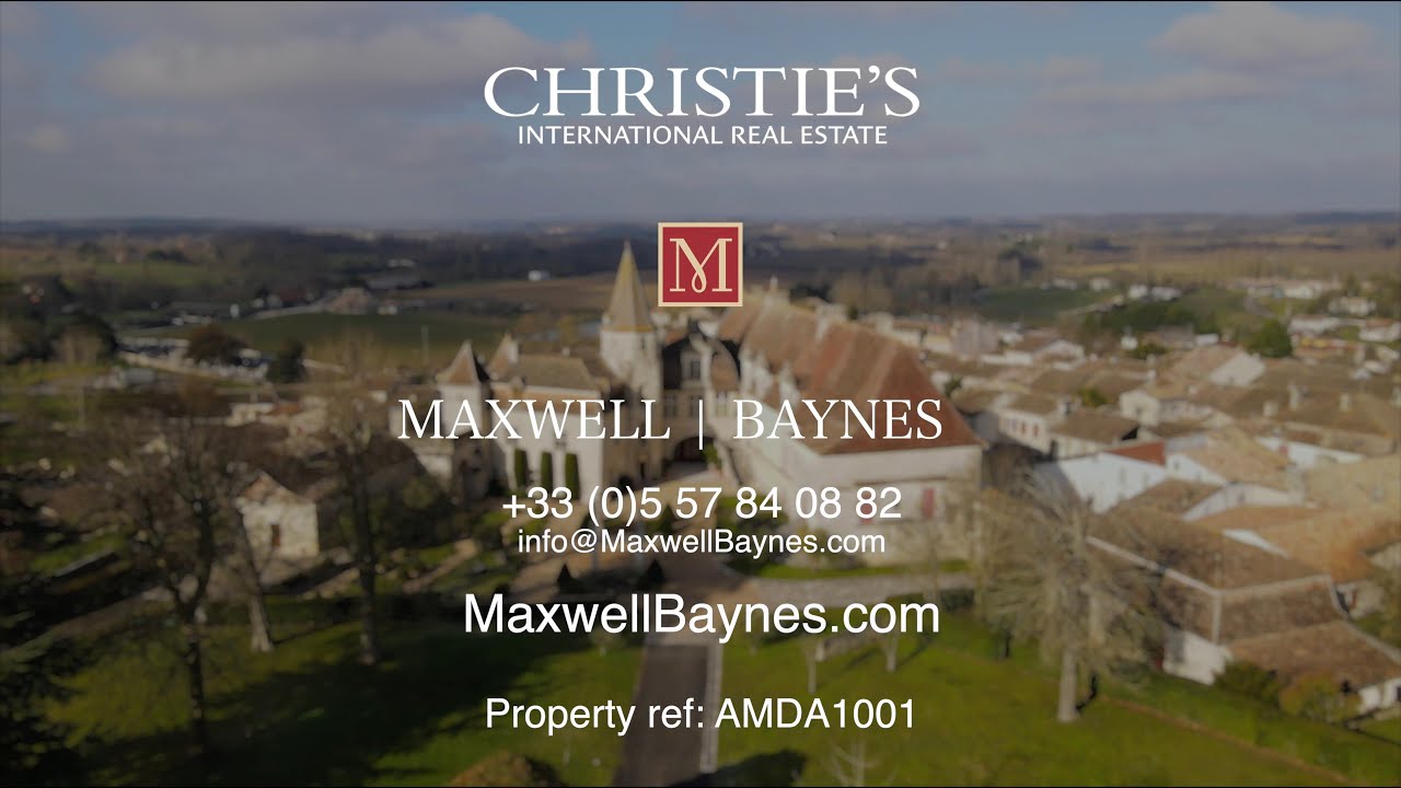 SOLD! Spectacular Chateau with views near Bergerac, Dordogne, France. Maxwell-Baynes ref AMDA1001