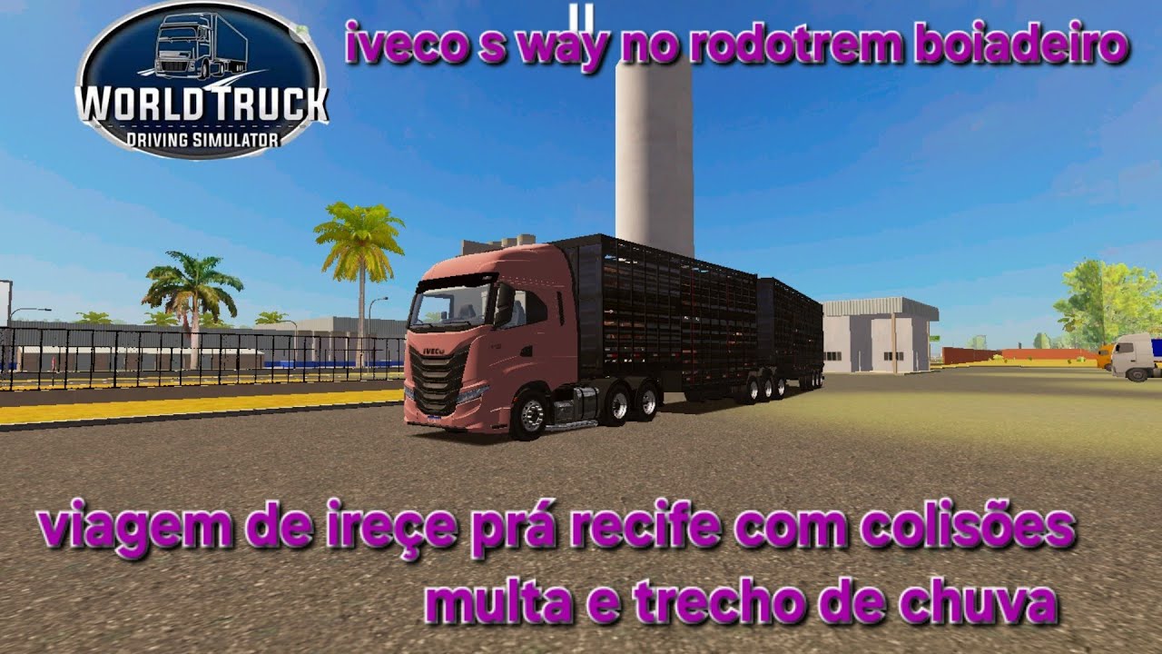 Viagem de colisões multa e trecho de chuva _ IVECO S WAY 560 NO RODOTREM BOIADEIRO _ WTDS!!