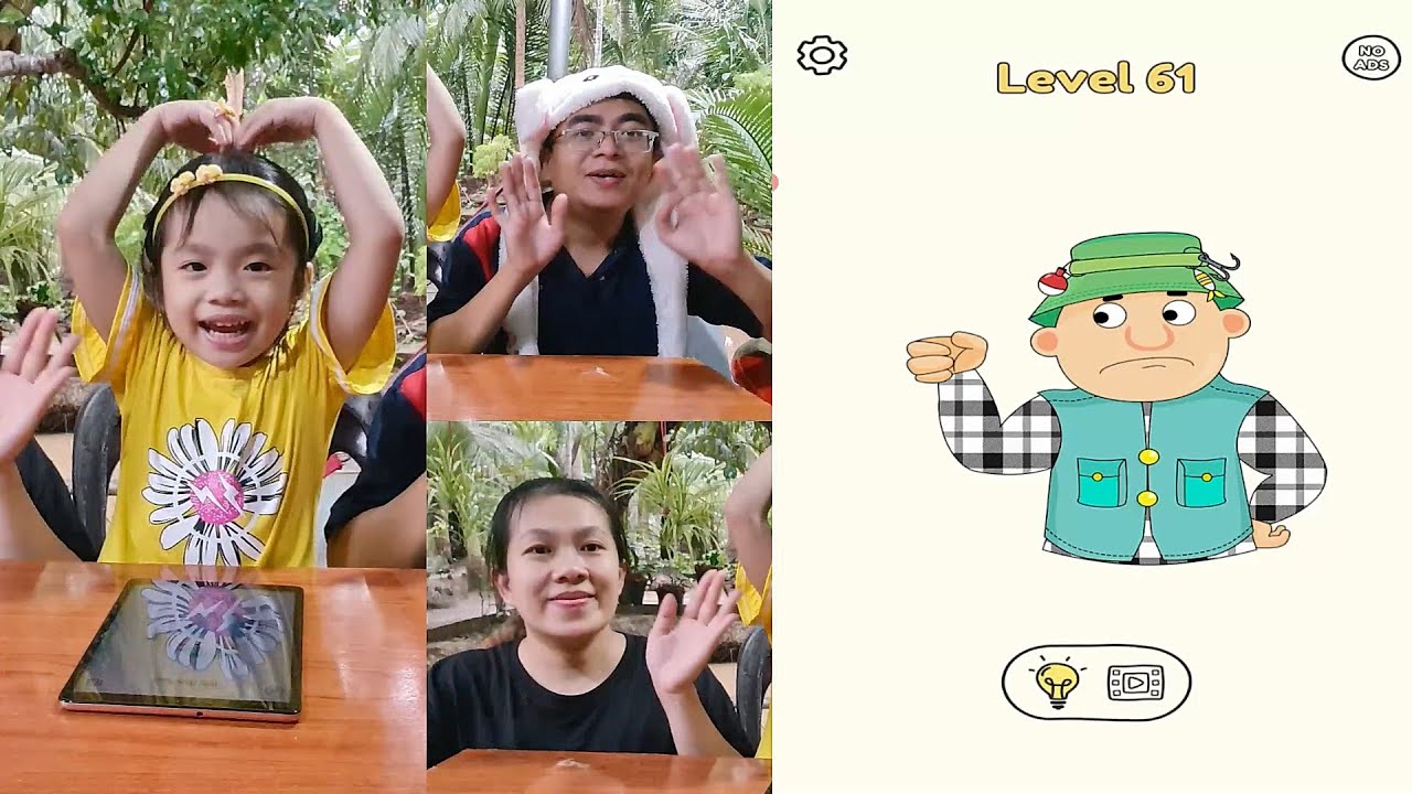 2 cậu cháu chơi game DOP - Draw One Part P2 - Muội Vlog