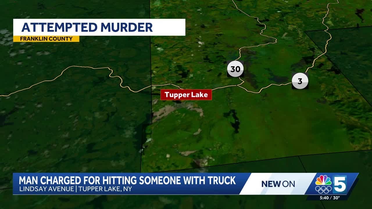 Tupper Lake man accused of hitting victim with pickup truck; Police file attempted murder charge