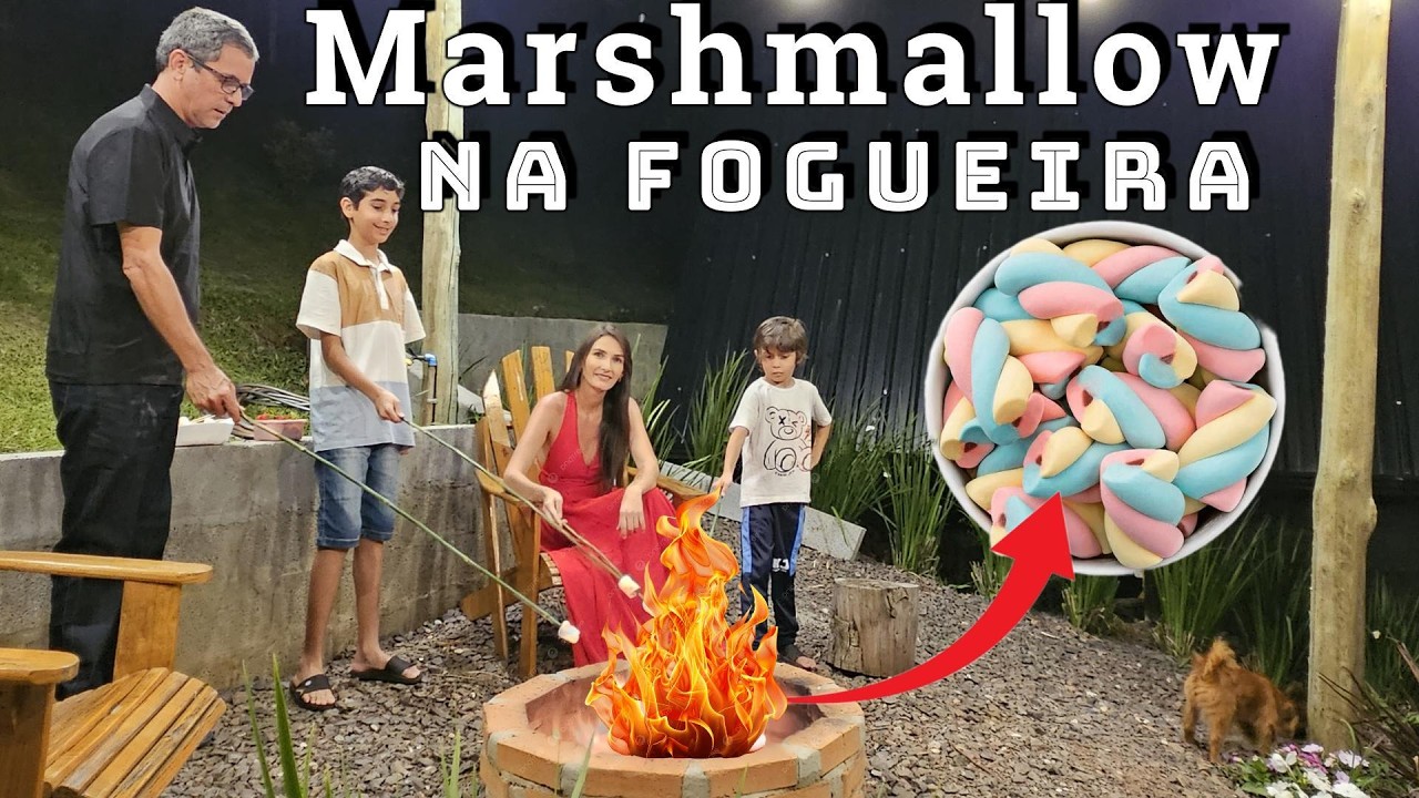 Marshmallow na fogueira da Cabana | Uma noite inesquecível em família