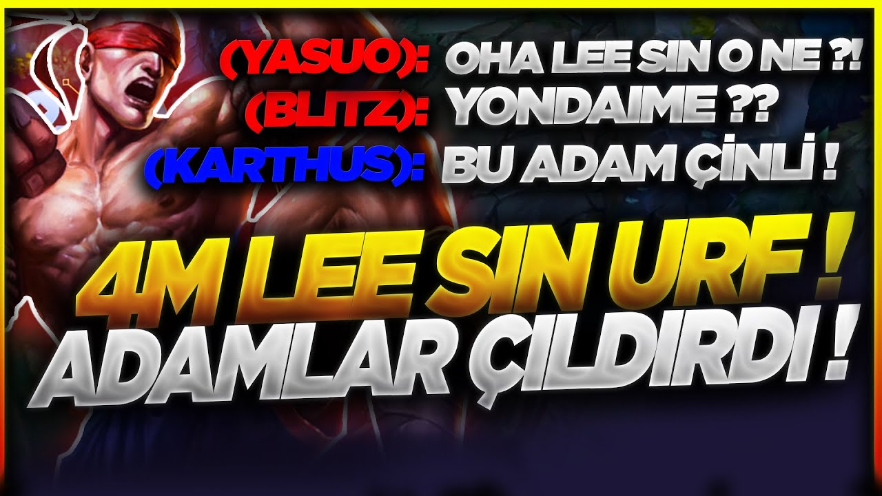 4 MİLYON LEE SİN SMURFTE URF OYNARSA ?! RAKİPLER KOMBOLARI GÖRÜNCE ŞOK OLDU ! | YONDAİME |