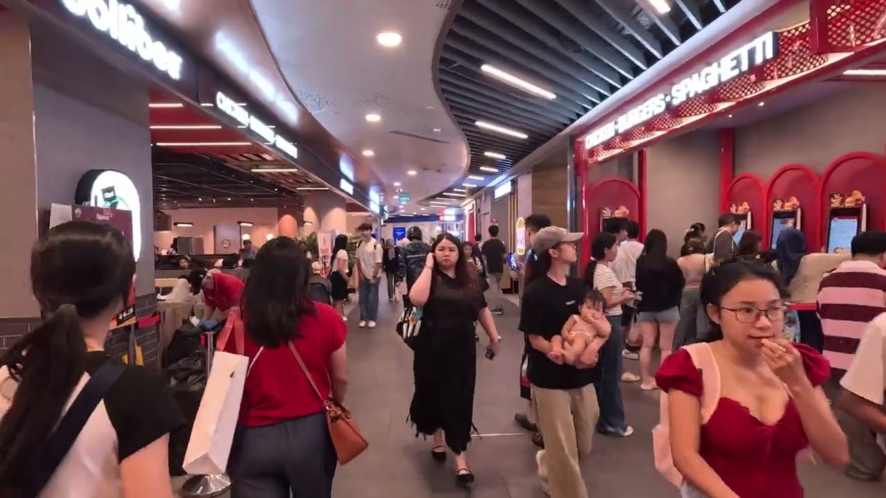 [4K] Singapore HarbourFront MRT Station Walks to VivoCity Basement 1