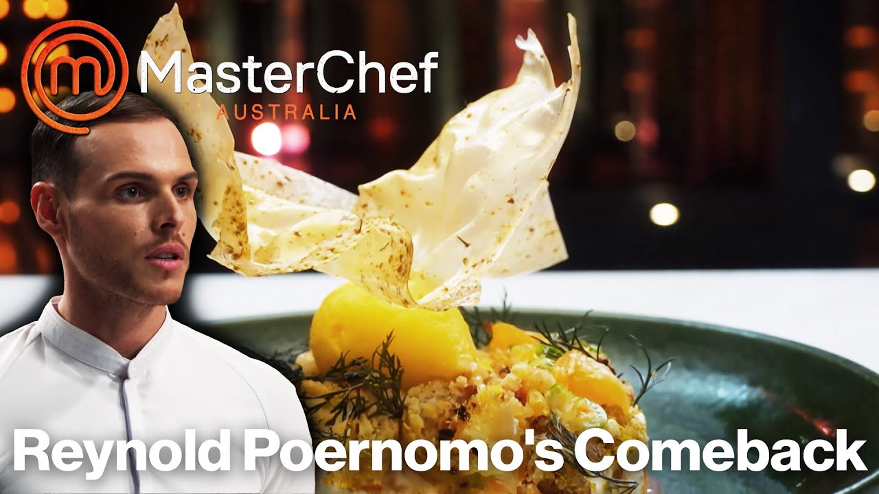 Возвращение Рейнольдса Поэрномо | MasterChef Австралия Мастера десертов | МастерШеф Австралия