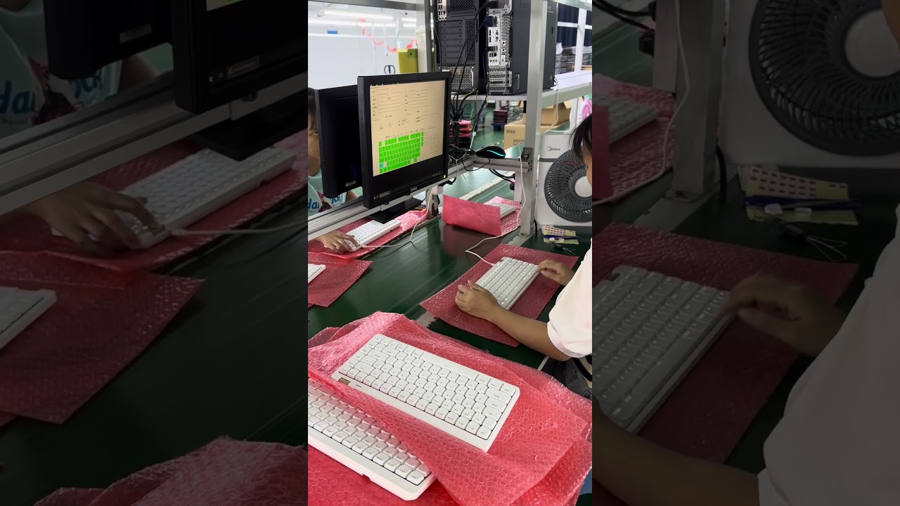 Explore the Strict Key Testing Line in a Keyboard Factory